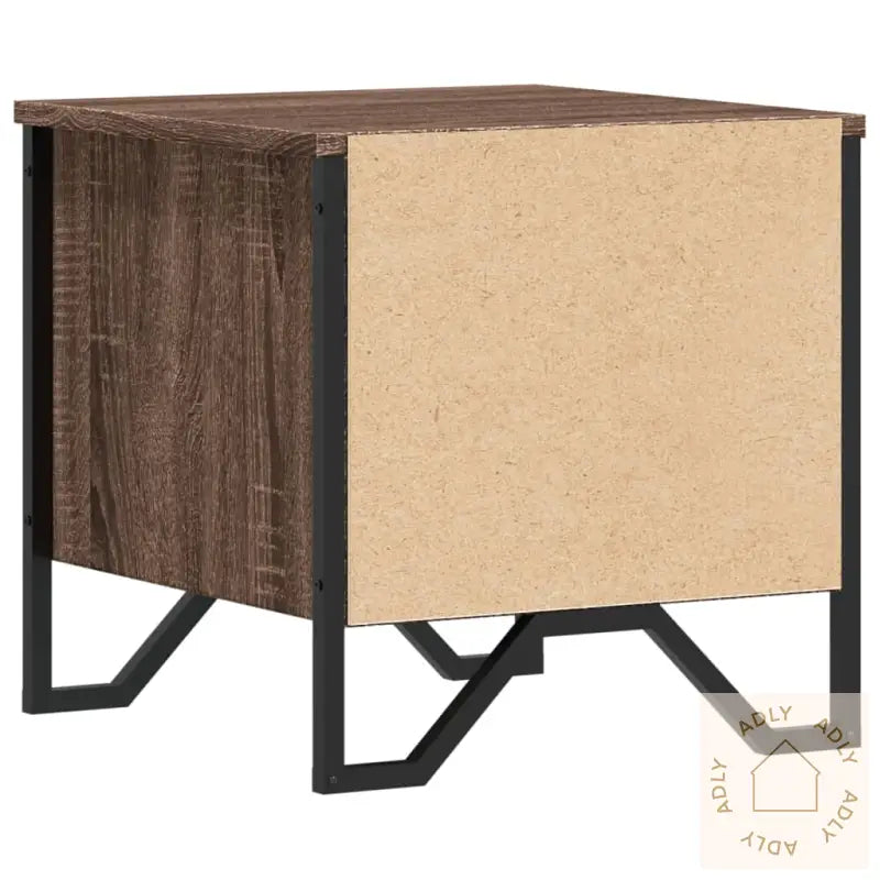 Nattbord Brun Eik 40X41X40 Cm Konstruert Tre
