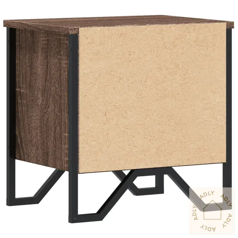 Nattbord 2 Stk Brun Eik 40X30X40 Cm Sponplate