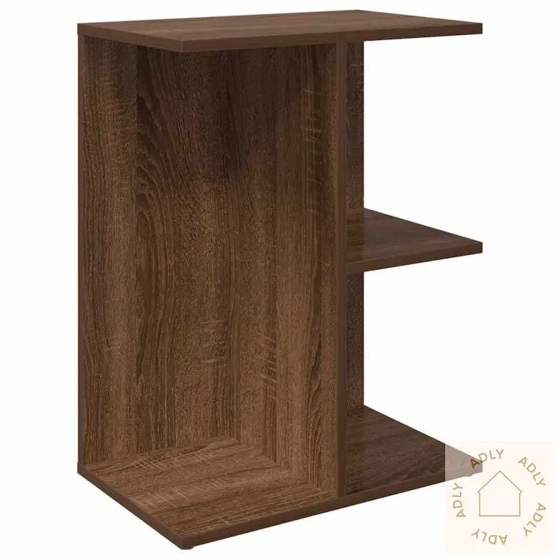 Nattbord 2 Stk Brun Eik 46,5X29X61 Cm Konstruert Tre