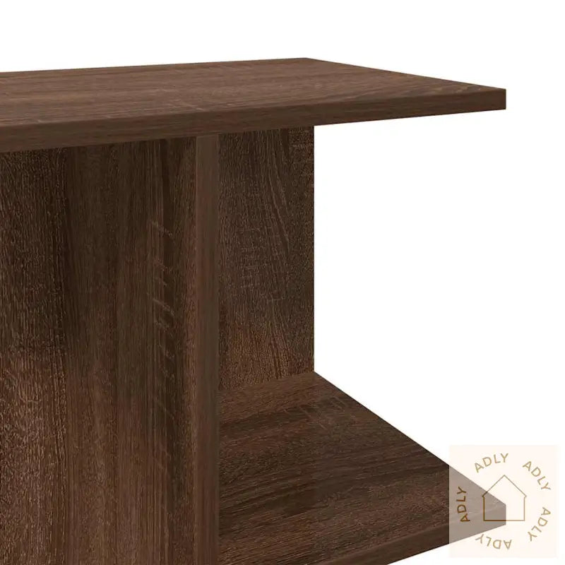 Nattbord 2 Stk Brun Eik 46,5X29X61 Cm Konstruert Tre