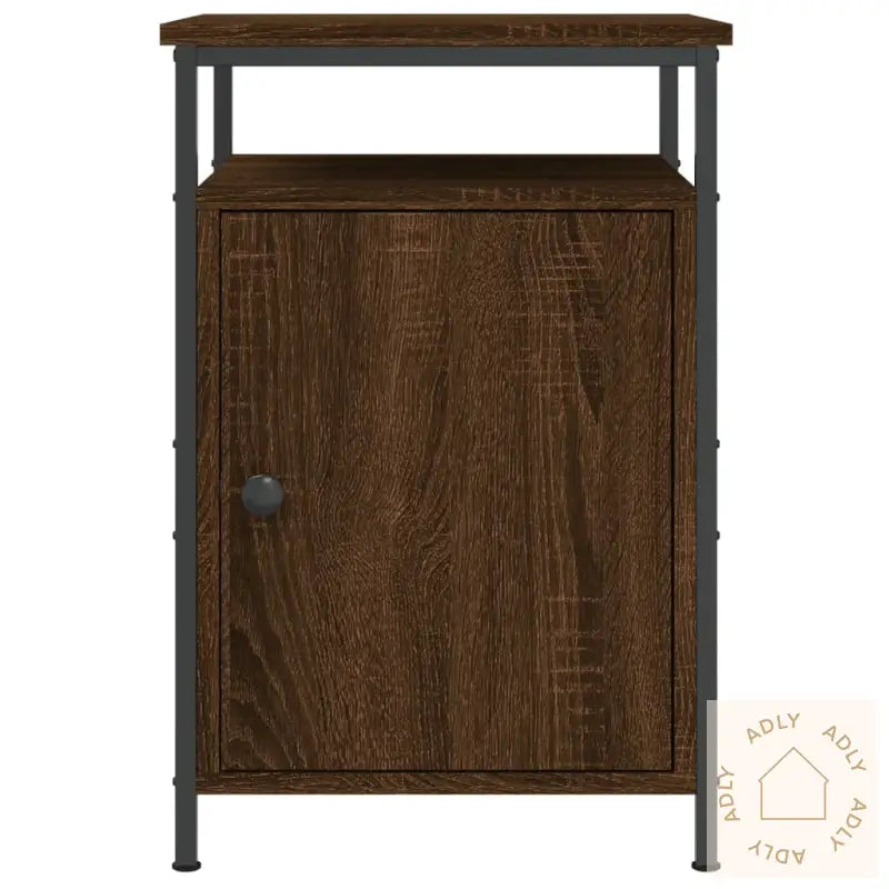 Nattbord Brun Eik 40X42X60 Cm Konstruert Tre