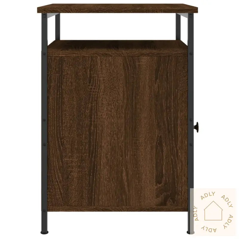 Nattbord Brun Eik 40X42X60 Cm Konstruert Tre