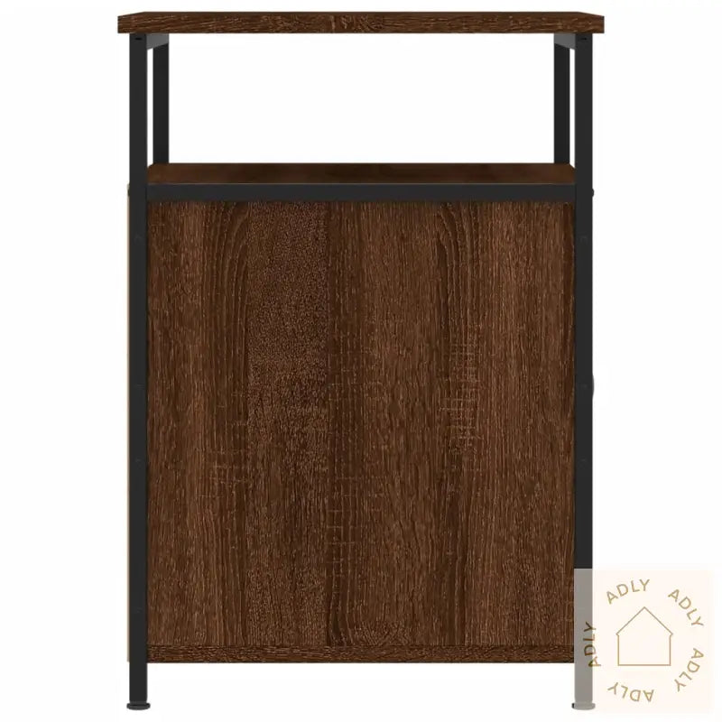 Nattbord 2 Stk Brun Eik 40X42X60 Cm Konstruert Tre