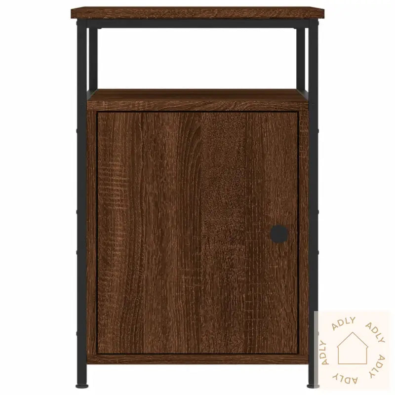 Nattbord 2 Stk Brun Eik 40X42X60 Cm Konstruert Tre