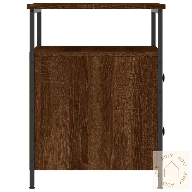 Nattbord Brun Eik 44X45X60 Cm Konstruert Tre