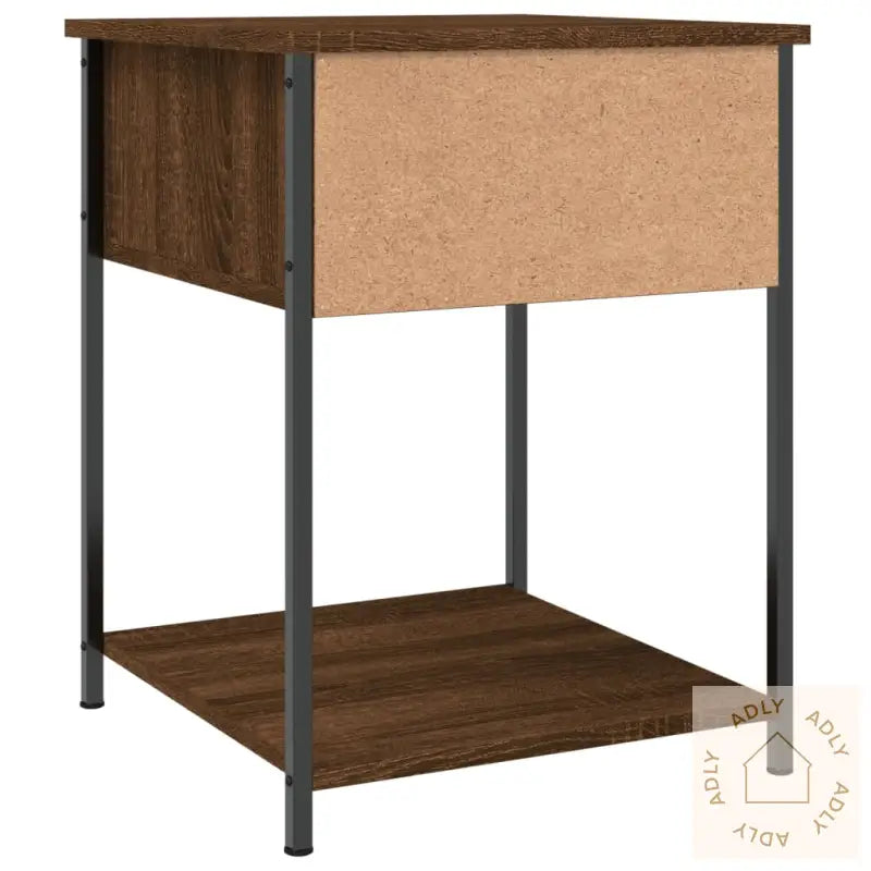Nattbord 2 Stk Brun Eik 44X45X58 Cm Konstruert Tre