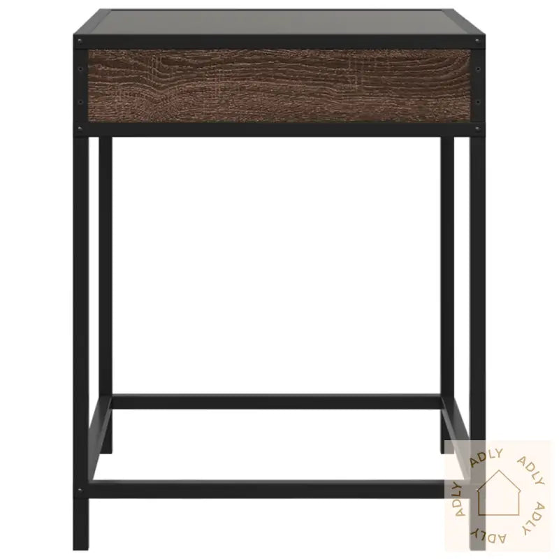 Salongbord Med Infinity Led Brun Eik 40X40X51 Cm