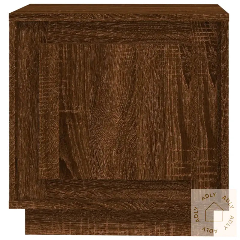 Nattbord 2 Stk Brun Eik 44X35X45 Cm Konstruert Tre