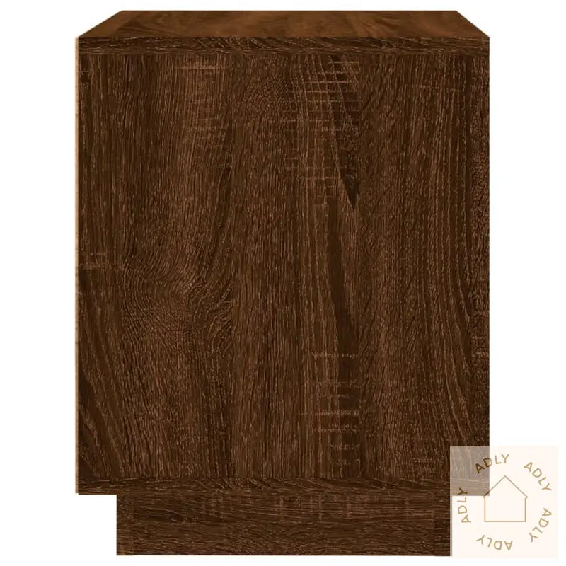 Nattbord Brun Eik 44X35X45 Cm Konstruert Tre
