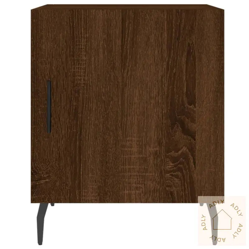 Nattbord 2 Stk Brun Eik 40X40X50 Cm Konstruert Tre