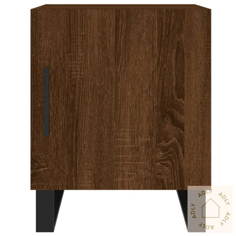 Nattbord 2 Stk Brun Eik 40X40X50 Cm Konstruert Tre