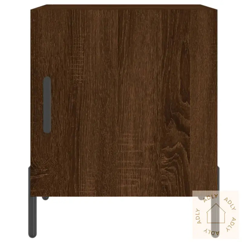 Nattbord 2 Stk Brun Eik 40X40X50 Cm Konstruert Tre