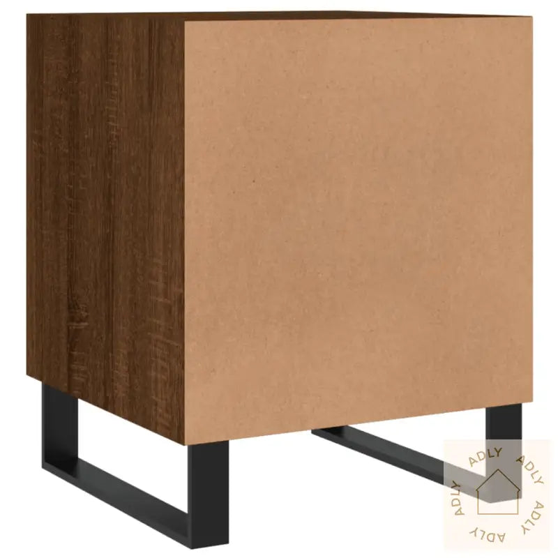 Nattbord 2 Stk Brun Eik 40X40X50 Cm Konstruert Tre