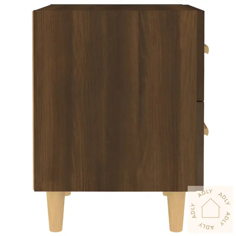 Nattbord 2 Stk Brun Eik 40X35X47,5 Cm