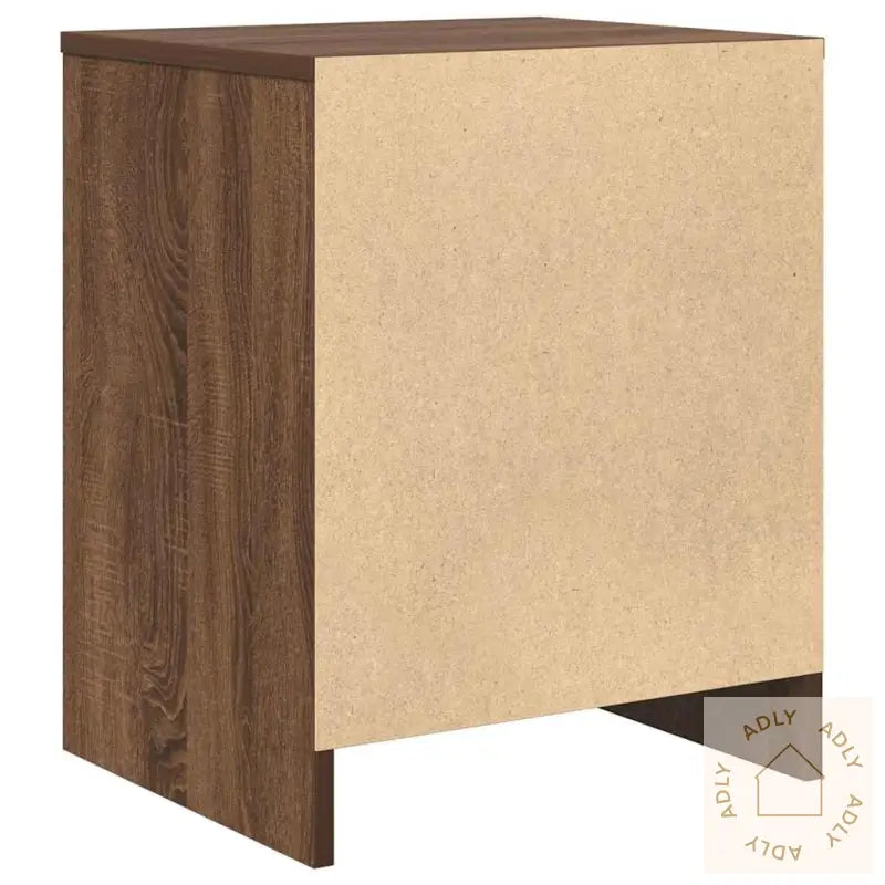 Nattbord 2 Stk Med Skuff Brun Eik 40X34X50 Cm