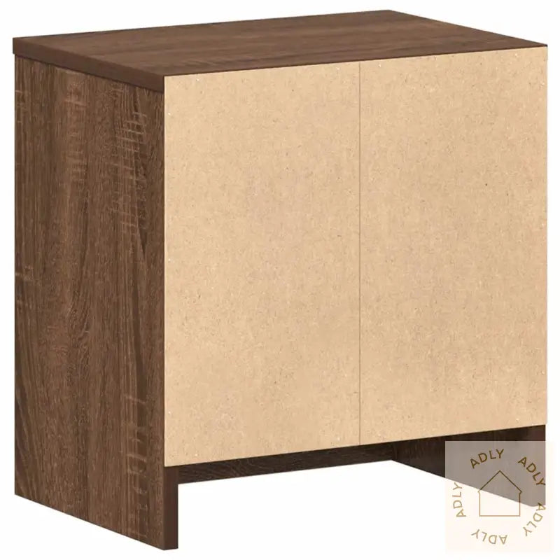 Nattbord 2 Stk Med Skuff Brun Eik 39X28X41 Cm