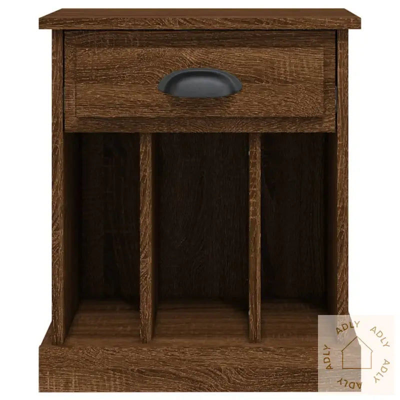 Nattbord 2 Stk Brun Eik 43X36X50 Cm