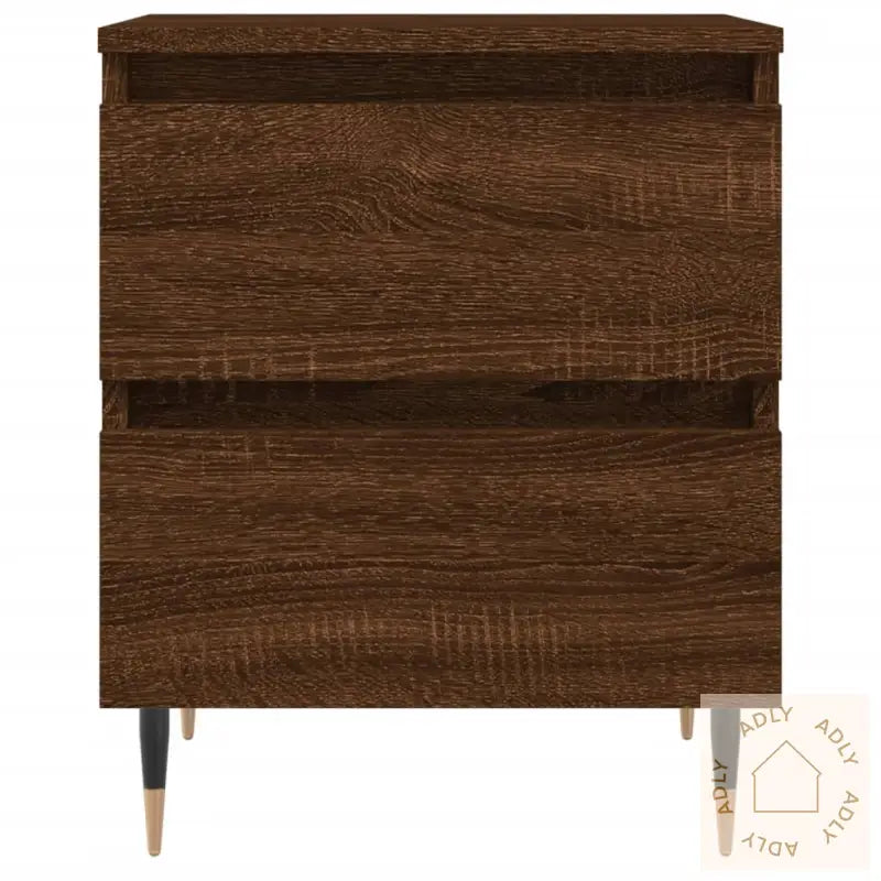 Nattbord Brun Eik 40X35X50 Cm Konstruert Tre