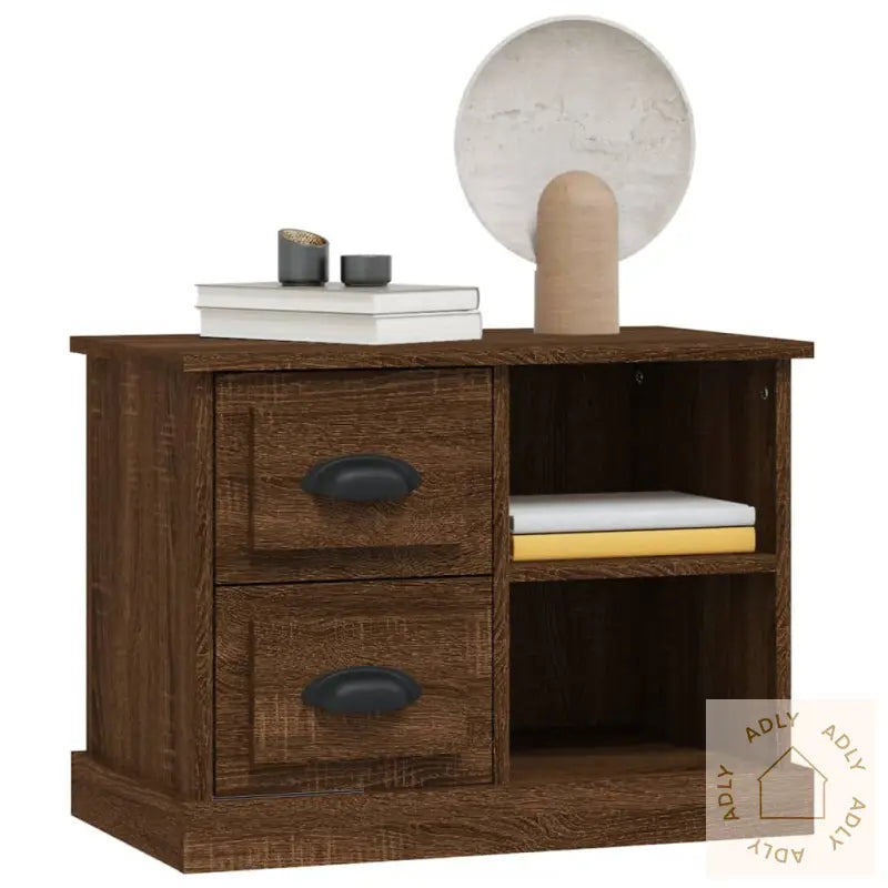 Nattbord Brun Eik 60X35,5X45 Cm