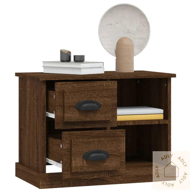 Nattbord Brun Eik 60X35,5X45 Cm