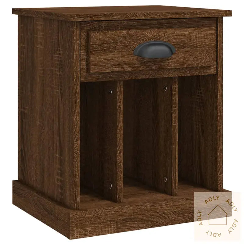 Nattbord 2 Stk Brun Eik 43X36X50 Cm