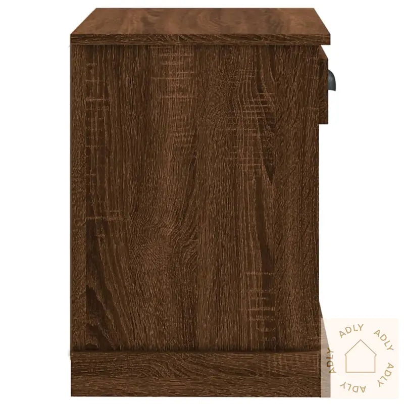 Nattbord 2 Stk Brun Eik 43X36X50 Cm
