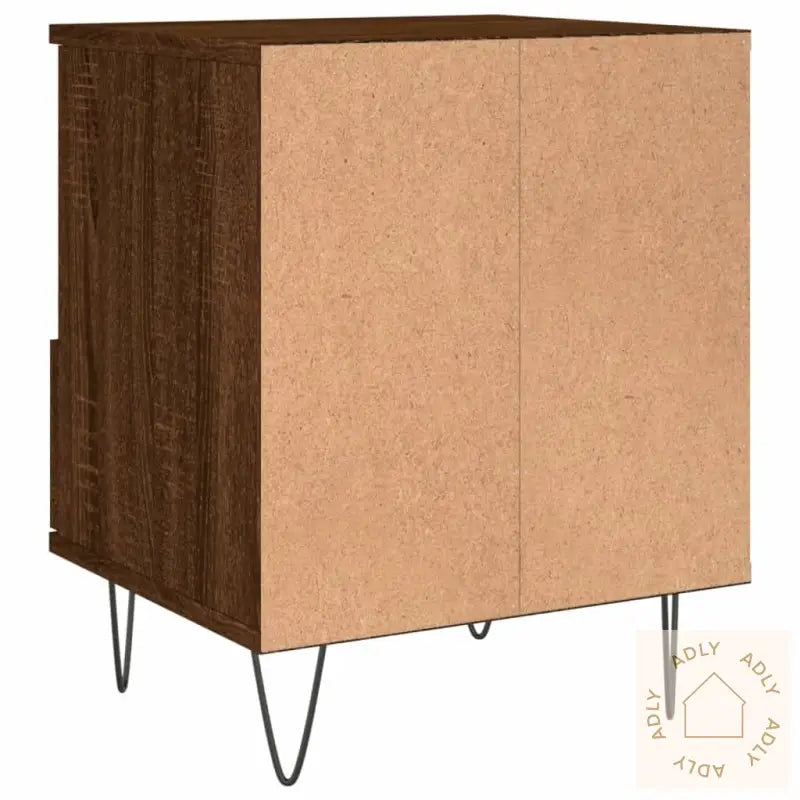 Nattbord Brun Eik 40X35X50 Cm Konstruert Tre