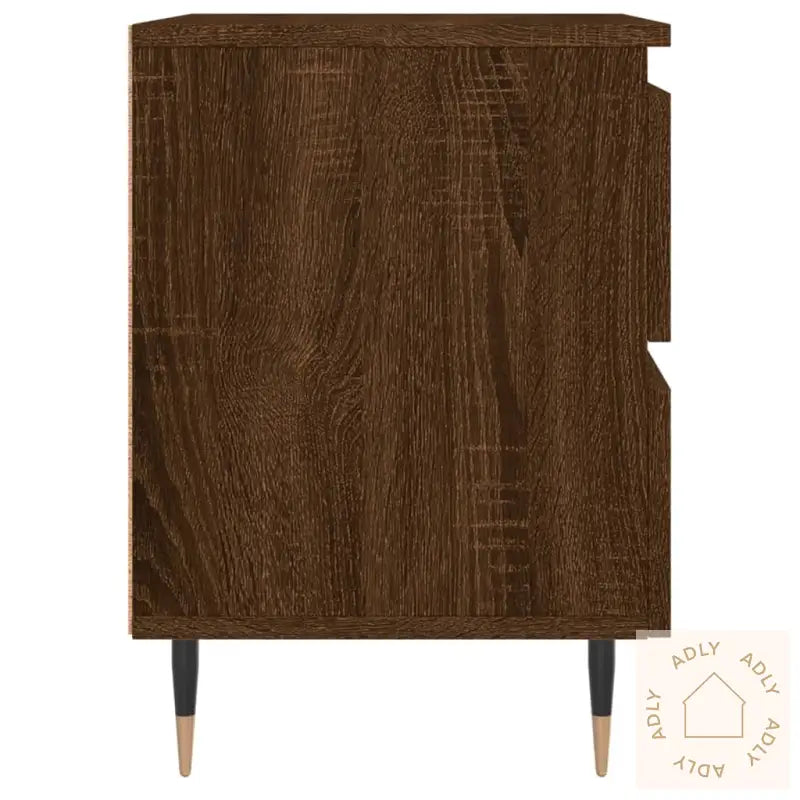 Nattbord Brun Eik 40X35X50 Cm Konstruert Tre