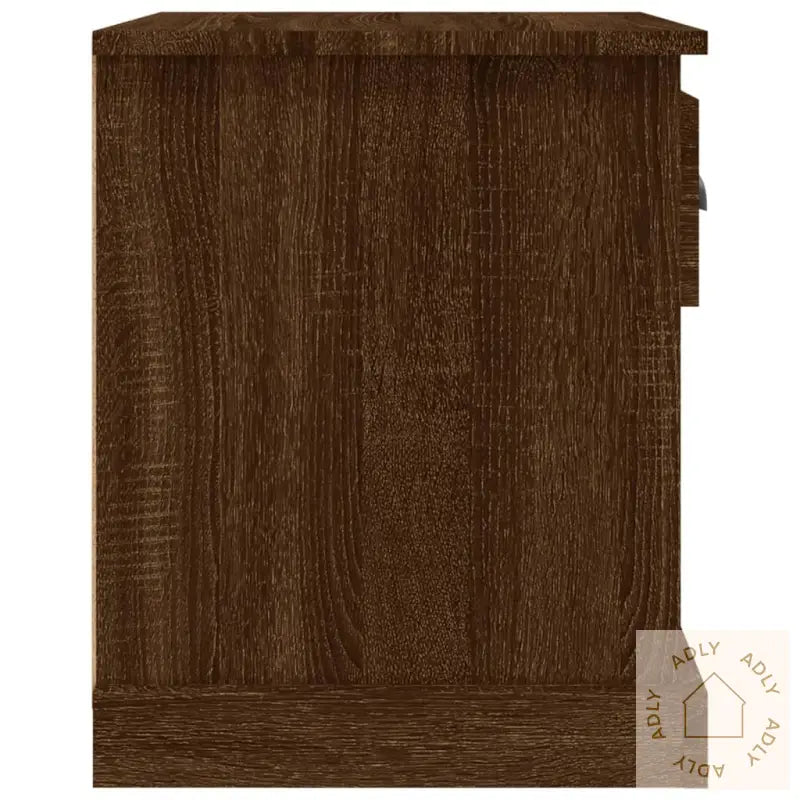 Nattbord Brun Eik 39X39X47,5 Cm Konstruert Tre