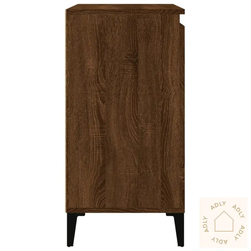 Nattbord 2 Stk Brun Eik 40X35X70 Cm Konstruert Tre