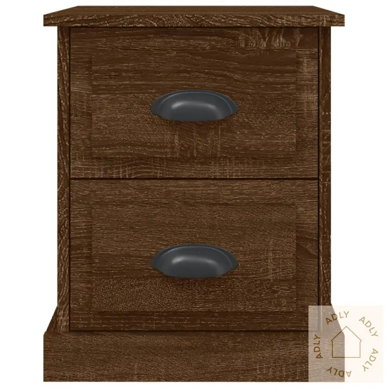 Nattbord Brun Eik 39X39X47,5 Cm Konstruert Tre