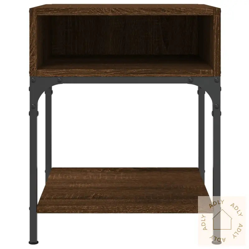 Nattbord 2 Stk Brun Eik 40X41X50 Cm Konstruert Tre
