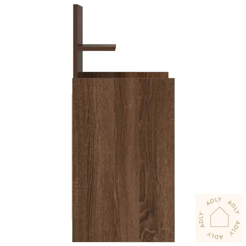 Nattskap Med 2 Skuffer 2 Stk Brun Eik 38X34X80 Cm