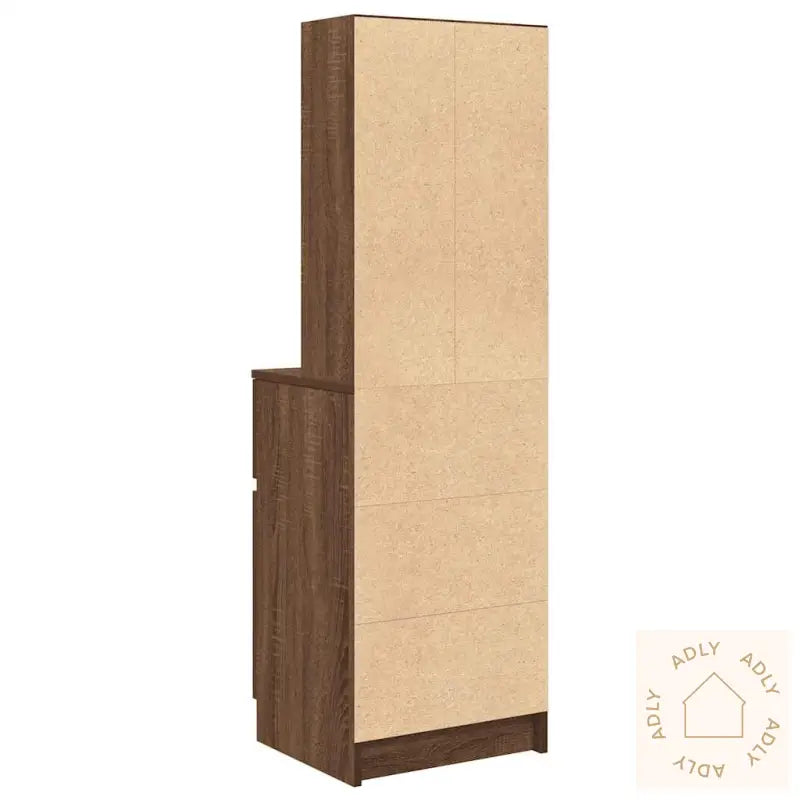 Nattbord Brun Eik 39X35X125 Cm Konstruert Tre