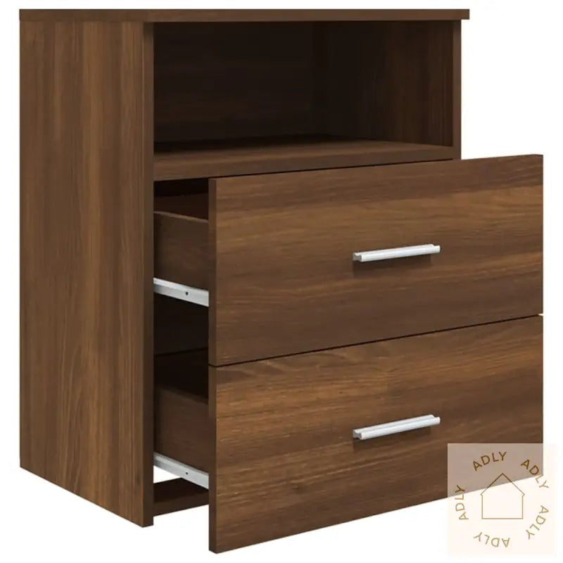 Nattbord Brun Eik 50X32X60 Cm