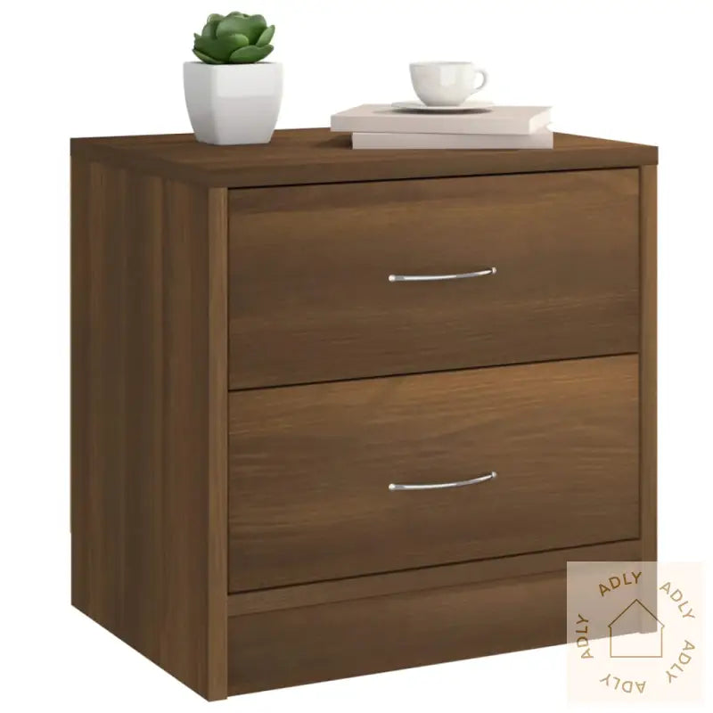 Nattbord Brun Eik 40X30X40 Cm Konstruert Tre