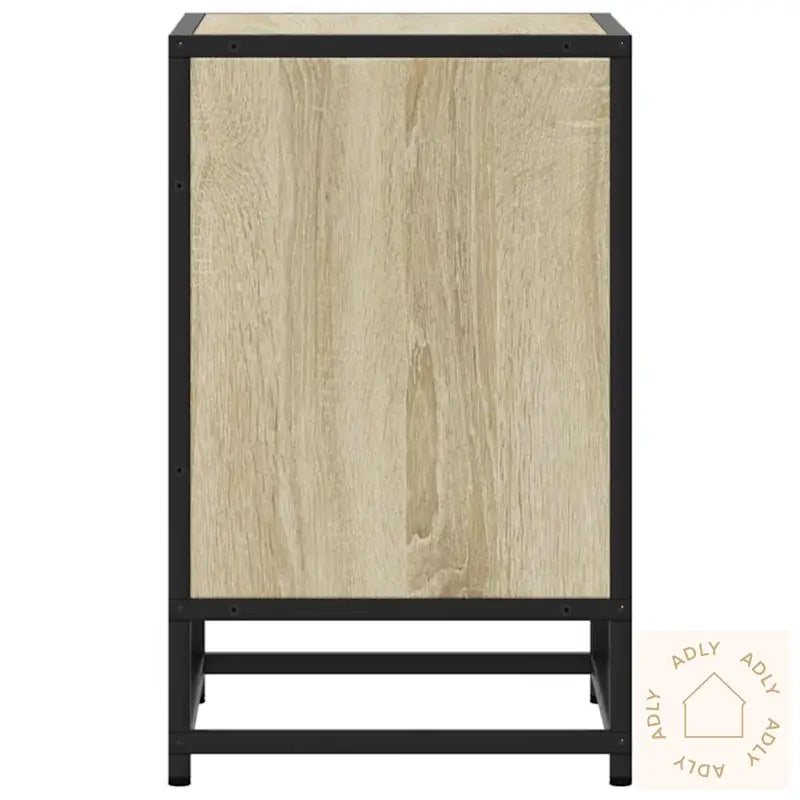 Nattbord 2 Stk Sonoma Eik 40X31X50 Cm Konstruert Tre Og Metall