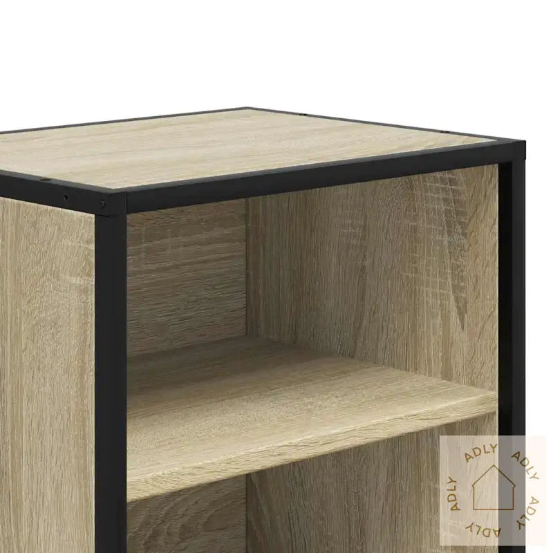 Nattbord 2 Stk Sonoma Eik 40X31X50 Cm Konstruert Tre Og Metall