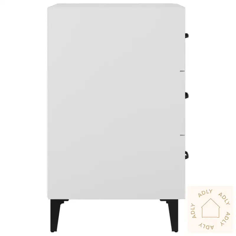 Nattbord Hvit 40X40X66 Cm Konstruert Tre