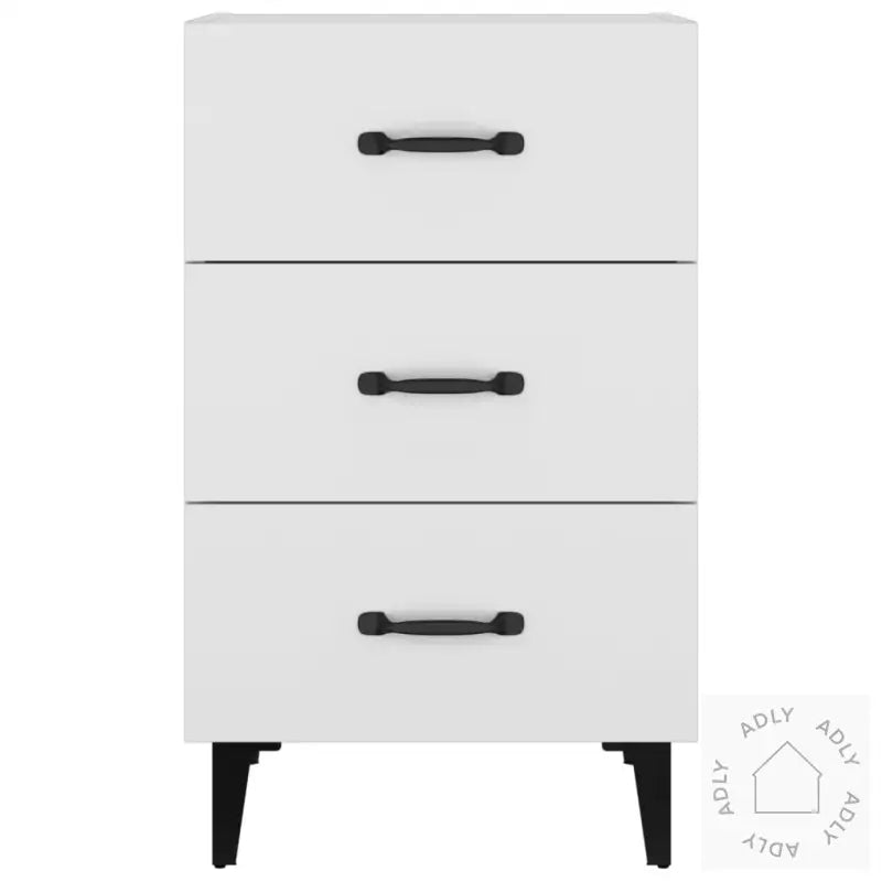 Nattbord Hvit 40X40X66 Cm Konstruert Tre