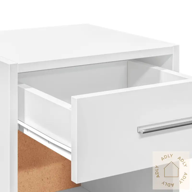 Nattbord 2 Stk Hvit 35X34X65 Cm Konstruert Tre