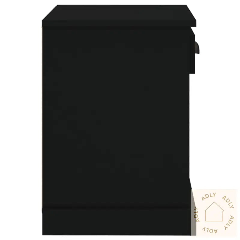 Nattbord 2 Stk Svart 43X36X50 Cm