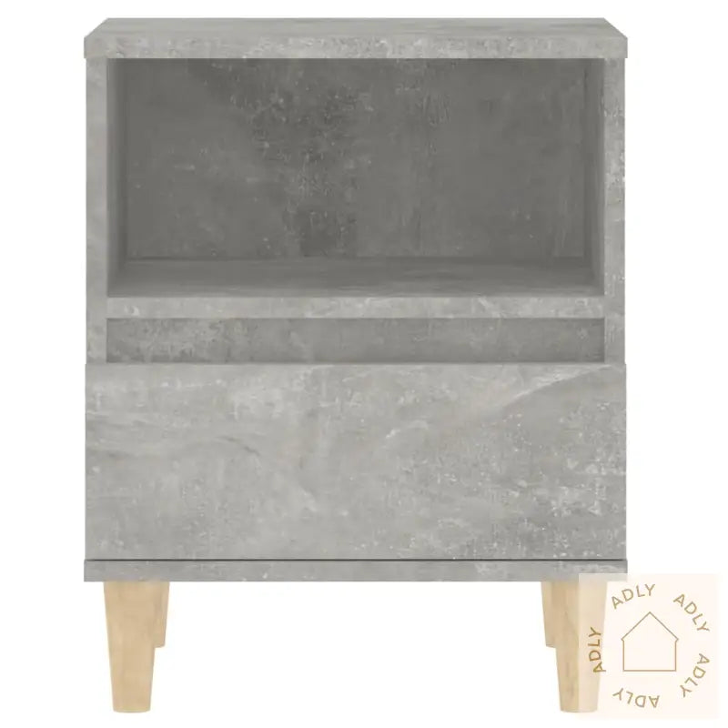 Nattbord 2 Stk Betonggrå 40X35X50 Cm