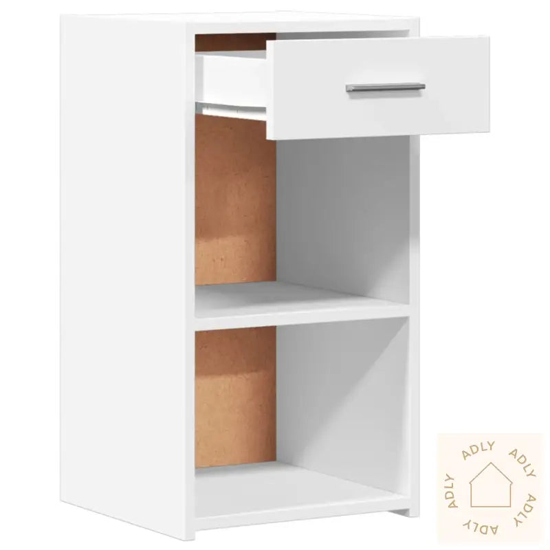 Nattbord 2 Stk Hvit 35X34X65 Cm Konstruert Tre