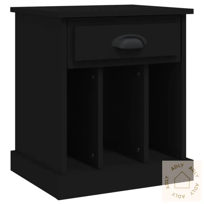Nattbord 2 Stk Svart 43X36X50 Cm