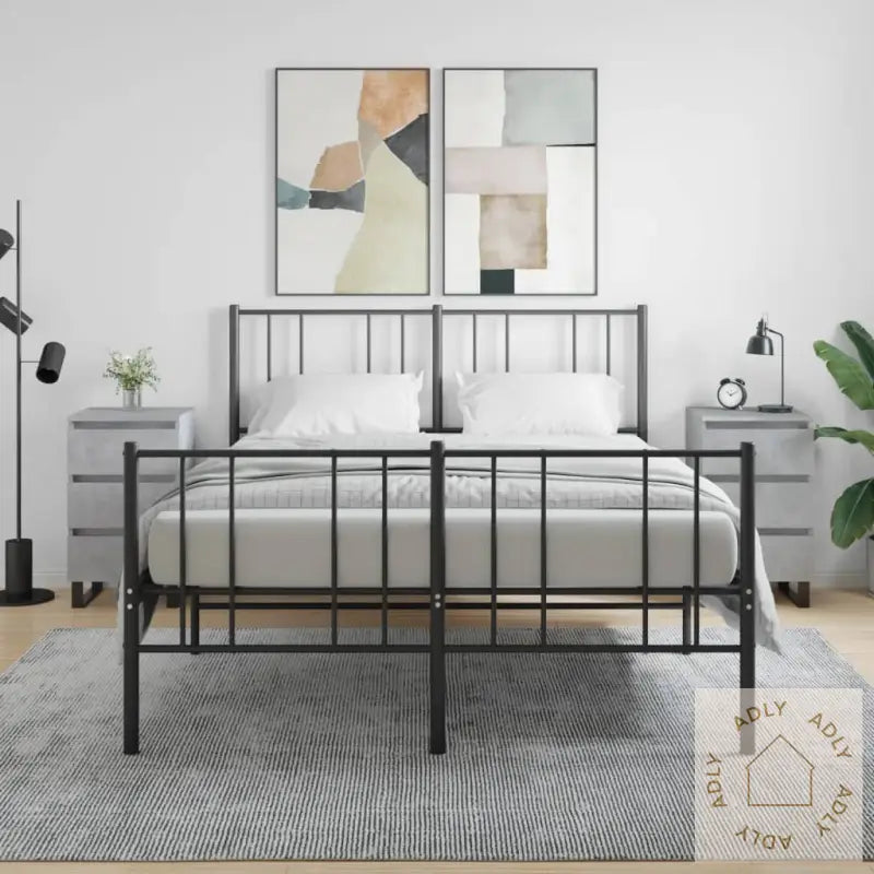 Nattbord 2 Stk Betonggrå 40X35X69 Cm Konstruert Tre