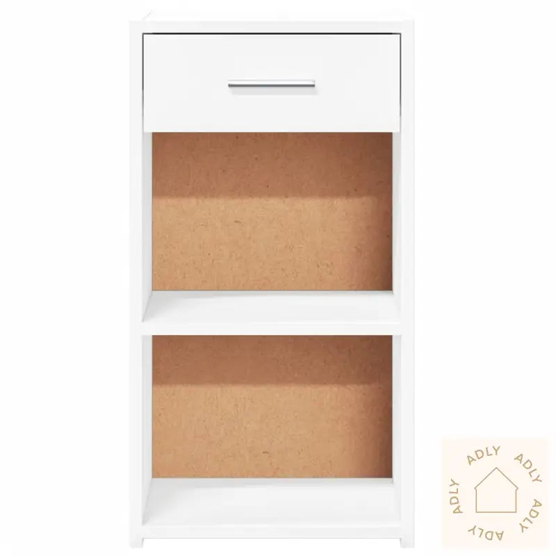 Nattbord 2 Stk Hvit 35X34X65 Cm Konstruert Tre