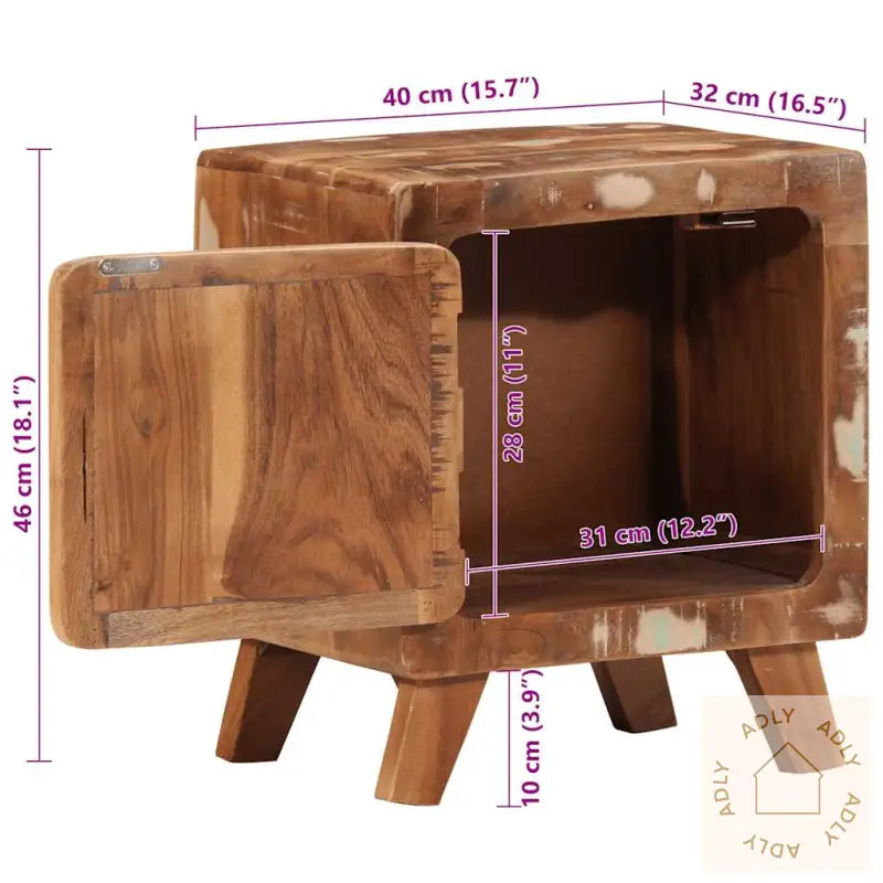 Nattskap 2 Stk 40X32X46 Cm Gjenvunnet Heltre