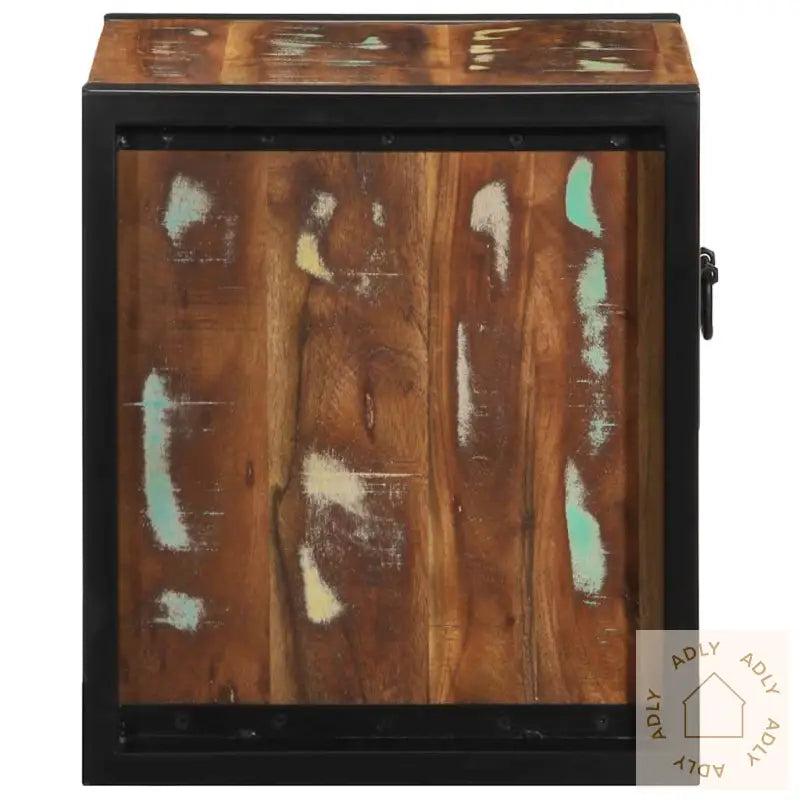 Nattbord 2 Stk Flerfarget 40X35X40 Cm Gjenvunnet Heltre