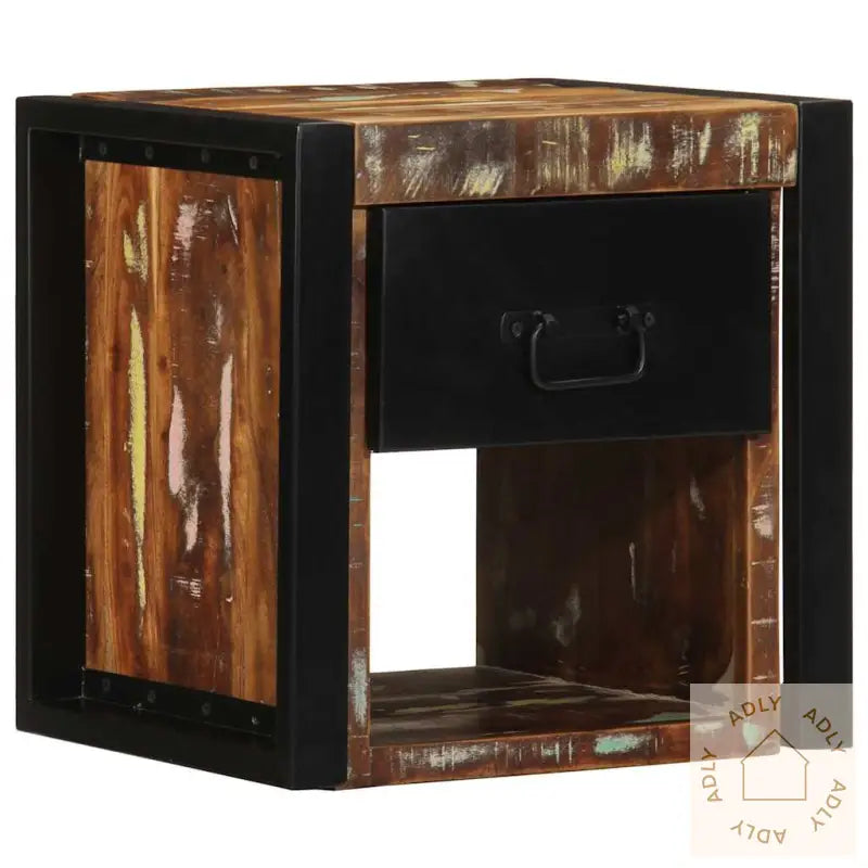 Nattbord 2 Stk Flerfarget 40X35X40 Cm Gjenvunnet Heltre
